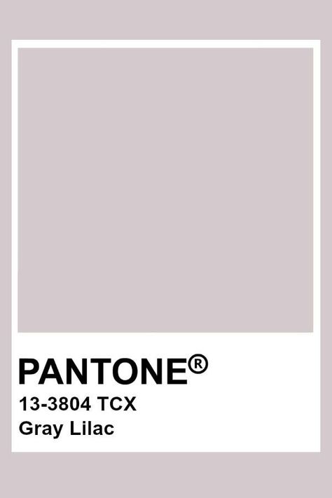 Lavender Grey Paint, Lilac Pantone, Gray Pantone, Pantone Color Chart, Lilac Gray, Pantone Swatches, Wall Color Combination, Pantone Palette, Lavender Grey