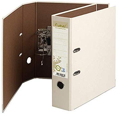 Exacompta Forever Prem'Touch Lever Arch File, A4, 80 mm Spine - Ivory: Amazon.co.uk: Office Products Lever Arch Files, File Folder, Plastic Waste, Recycled Paper, Habitat, Locker Storage, Office Supplies, Arch, Recycling