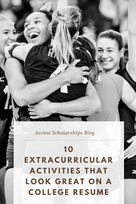 Check out this list of 10 awesome extracurricular activities that look great on a college resume! Best Extracurriculars For College, Extracurricular Activities Colleges, Extra Curricular Activities List, Extracurricular Activities Aesthetic, Extracurriculars For College, College Resume, College Apps, High School Activities, Extracurricular Activities