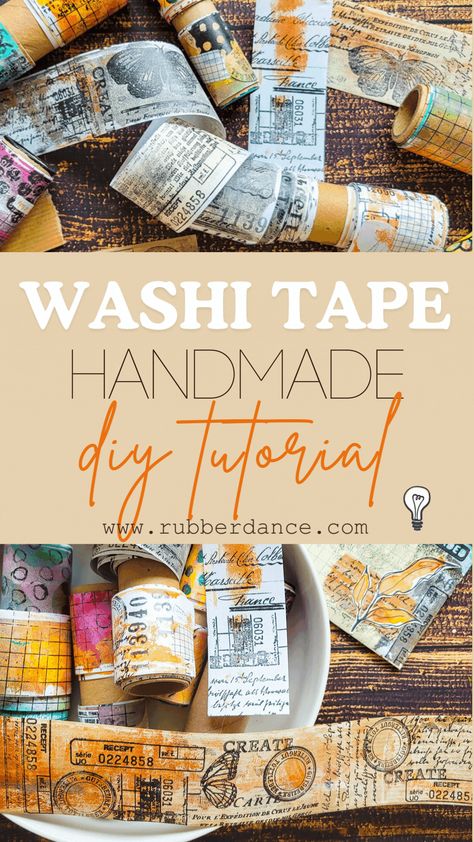 How To Make Washi Tape Diy, Washi Tape Journal Ideas, Journal Washi Tape Ideas, Using Washi Tape In Scrapbooking, Ways To Use Washi Tape Creative, Diy Washi Tape For Journal, Washi Tape Designs Journals, Gel Printing Plate, Washi Tape Uses