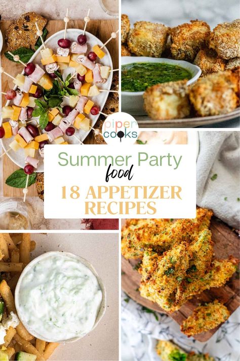 Beat the heat with these 18 delicious summer party appetizers! From refreshing dips to savory bites, impress your guests with easy-to-make crowd-pleasers. Perfect for backyard BBQs, pool parties, or any summer gathering. #SummerAppetizers #PartyFood #EasyRecipes Appetizer For Outside Party, Appetizer For Cocktail Party, Appetizers For The Beach, Refreshing Appetizers For Summer, Quick Summer Appetizers, Appetizers For Pool Party, Easy Summer Appetizers Simple, Appetizers For Summer Party, Pool Side Appetizers