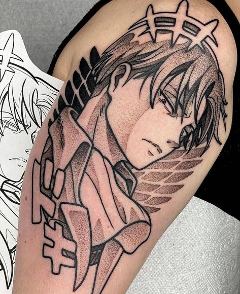 Levi Ackerman Tattoo Ideas, Levi Ackerman Tattoo, Levi Tattoo, Attack On Titan Tattoo, Gamer Tattoos, Manga Tattoo, Anime Tattoo, Captain Levi, Desenho Tattoo