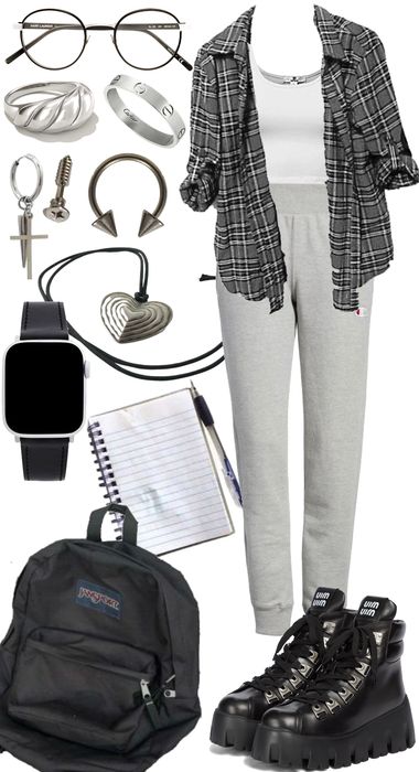 School Outfit Outfit | ShopLook Sweatpants Outfits, Outfit Shoplook, School Outfit, Dream Closet, Sweatpants, My Style, Polyvore, Closet, Quick Saves