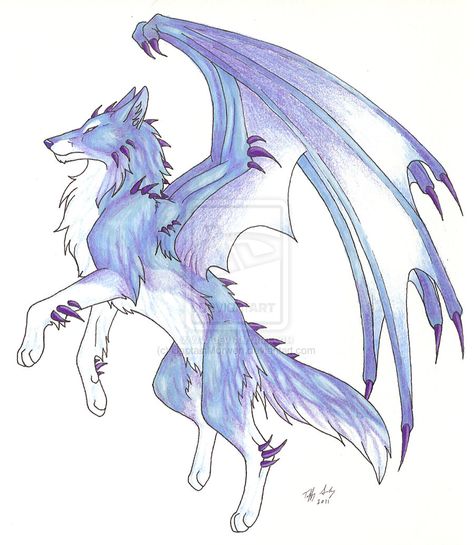 Wolf Drawings | ice demon wolf by captainmorwen traditional art drawings animals 2011 ... Ice Wolf, Anime Wolves, How To Draw Anime, Draw Anime, Wolves, To Draw, Anime, Blue, White