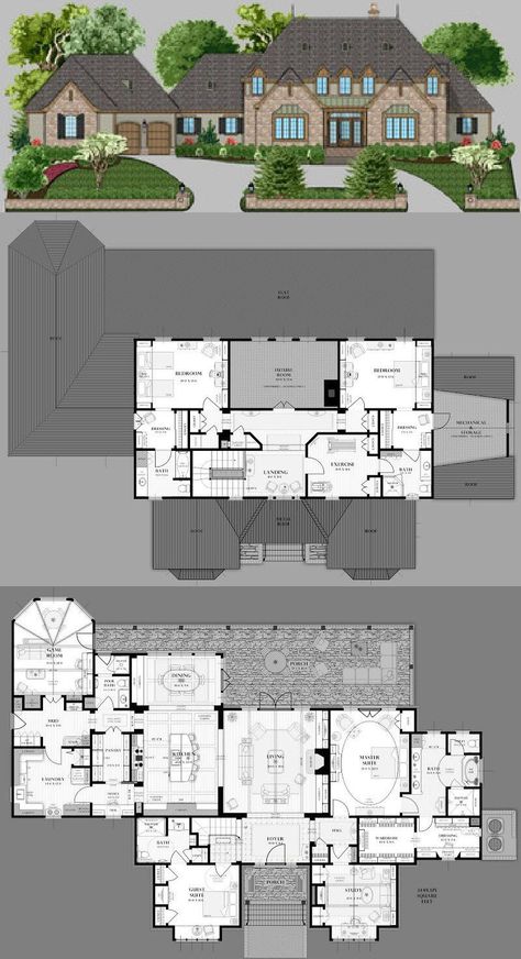 Big House With Floor Plan, Family Mansion Floor Plans, American Mansion Floor Plan, 8 Sims House Plan, Mcmansion Floor Plan, Mini Mansion Floor Plans, Large Family Home Floor Plans, Big Family House Plans, Dream Mansion Floor Plans