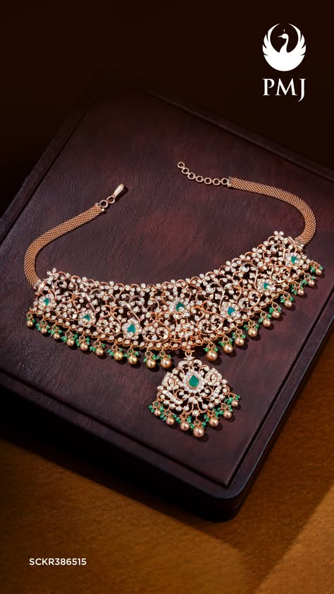 Diamond Choker Necklace Indian, Jewellery Ads, Choker Necklace Indian, Choker Diamond, Timeless Jewellery, Indian Choker, Indian Choker Necklace, Rani Haar, Gold Jewellry