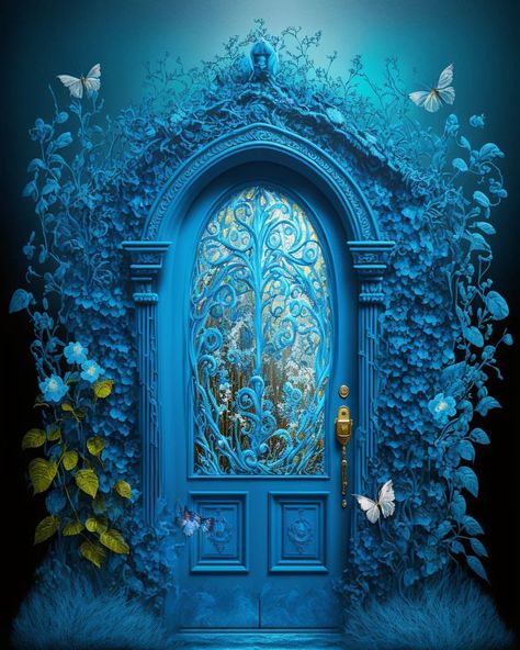 Fantasy___Journey on Instagram: “#ａｅｓｔｈｅｔｉｃ #aesthetic #aesthetics #3dvisualization #3dart #beutyfull #picture #flowerlovers #flowers #doors #fantasy #fantasyart…” Fantasy Door, Royal Interior, Royal Doors, Secret Garden Door, Magical Door, Magic Portal, Magic Door, Drawing Series, Castle Doors