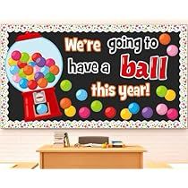 Bubble Gum Bulletin Board Ideas, Gumball Bulletin Board, Balls Theme Preschool Bulletin Boards, Bubble Gum Machine Bulletin Board, Candy Theme Bulletin Board Ideas, Gumball Machine Bulletin Board, Candy Theme Classroom, Welcome Students, Bulletin Board Sets