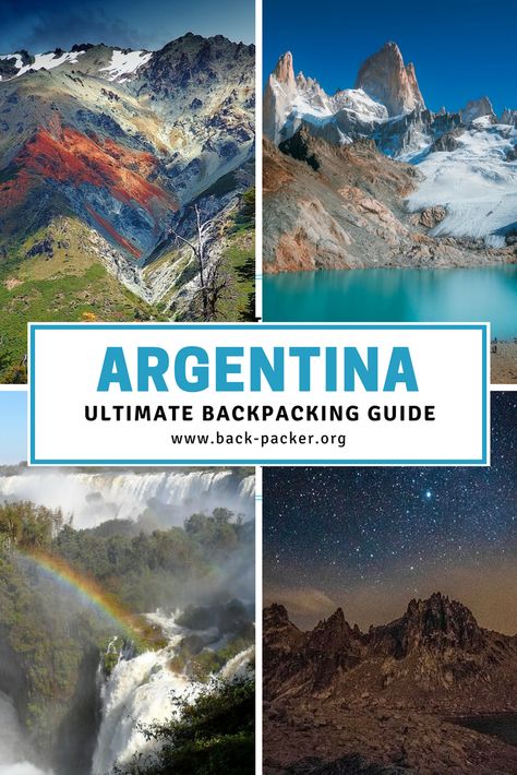 The ultimate guide to backpacking through Argentina. Best routes and places to visit from Buenos Aires to Patagonia to Iguazu + tips on Argentinian food and cuisine and how to budget for your trip. Travel in South America. | Back-packer.org #Argentina #SouthAmerica Argentina Culture, Argentinian Food, South America Travel Destinations, Backpacking Guide, Visit Argentina, Latin America Travel, Backpacking South America, Argentina Travel, American Travel