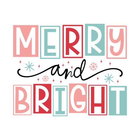 Check out this awesome 'Merry+and+Bright' design on @TeePublic! Xmas Poster, Merry Christmas Font, Holiday Logo, Cricut Projects Easy, Christmas Arts, Christmas Fonts Free, Christmas Wallpaper Backgrounds, Merry Bright Christmas, Bright Design