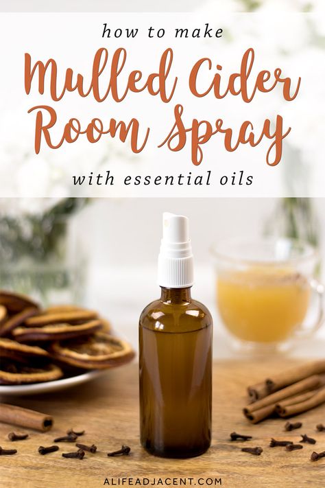 DIY Room Spray for Fall. This DIY fall room spray is scented with the delicious, sweet and spicy aroma of mulled cider. Learn how to make this easy autumn-inspired room spray recipe with vodka and a blend of natural essential oils. This fragrance is perfect for the holiday season! Make your home smell like fall without toxic air fresheners. Diy Vodka, Room Spray With Essential Oils, Essential Oils Vanilla, Homemade Room Spray, Herbal Wellness, Room Spray Recipe, Diy Room Spray, Diy Essential Oil Recipes, Healing Foods