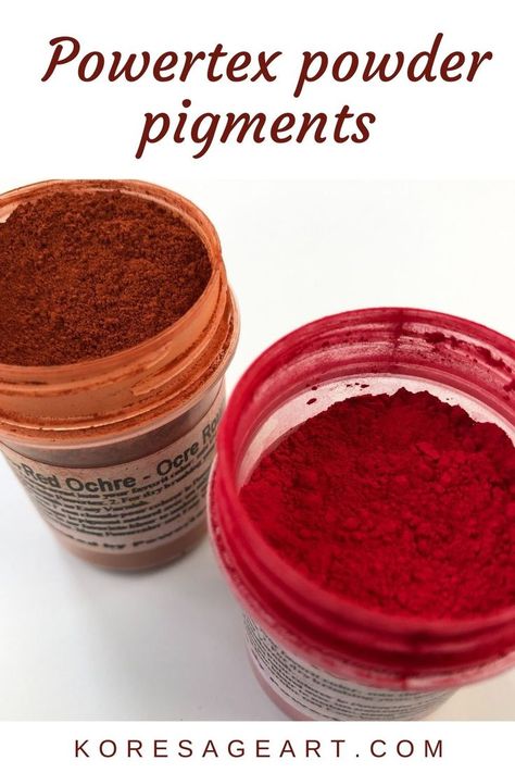 5 ways to use Powertex powder pigments in mixed media art and crafts Powder Paint, Pearl Powder, Pigment Coloring, Pigment Powder, Art How, Mixed Media Artists, Intense Colors, Media Art, Natural Dyes