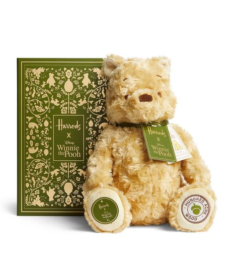 Harrods x Disney Winnie The Pooh Teddy Bear (24cm) | Harrods US Personal Anniversary Gifts For Him, Vintage Gifts For Boyfriend, Baby Announcement Gifts For Family, Paddington Bear Nursery, Winnie The Pooh Things, Winnie The Pooh Stuff, Winnie The Pooh Teddy Bear, Winnie The Pooh Gifts, Winnie The Pooh Teddy