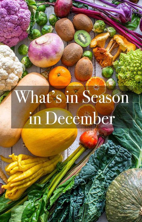 What's in Season - December Produce Guide Recipes For Lemons, December Produce, Seasonal Produce Guide, Butternut Squash Pasta Sauce, Stuffed Mushrooms Easy, Seasonal Veggies, Chorizo Recipes, Seasoned Veggies, Whats In Season