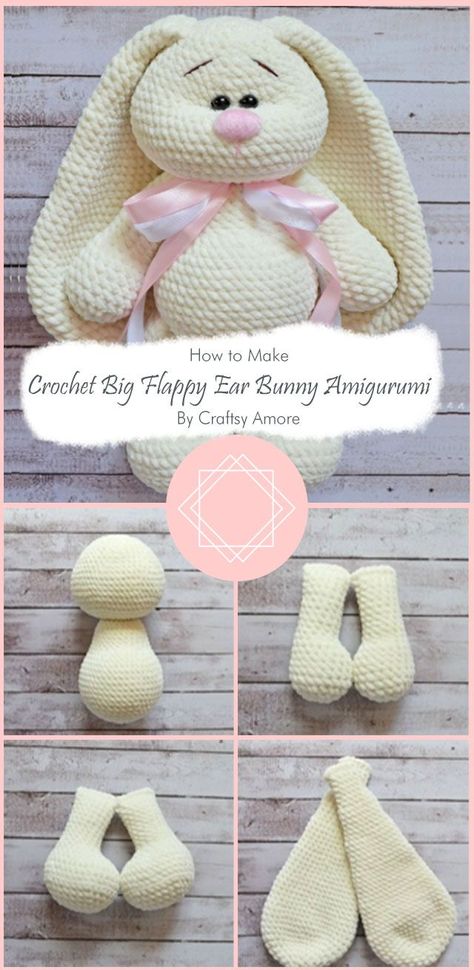 Free Crochet Bunny, Crochet Rabbit Free Pattern, Bunny Amigurumi Free Pattern, Easter Crochet Patterns Free, Easter Bunny Crochet Pattern, Crochet Pattern Instructions, Bunny Amigurumi, Crochet Animal Amigurumi, Crochet Bunny Pattern