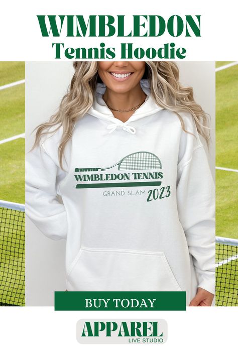 The perfect Essentials Hoodie, with minimalist design, Fitness club Apparel Vibes. Great Tennis gift for the tennis lovers in your life. Show your support for the Tennis Grand slams and buy today! Monte Carlo Tennis, Indian Wells Tennis, Preppy Hoodie, Tennis Sweatshirt, Preppy Essentials, Tennis Apparel, Wimbledon Tennis, Essentials Hoodie, Sports Meet