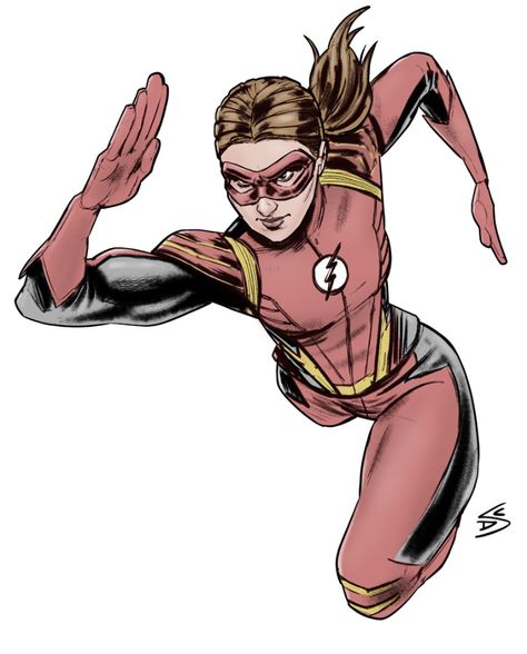 Female Speedster, Female Flash, Jesse Quick, Superhero Costumes Female, Flash Drawing, Flash Tv Series, Female Superhero, Super Hero Outfits, Supergirl And Flash