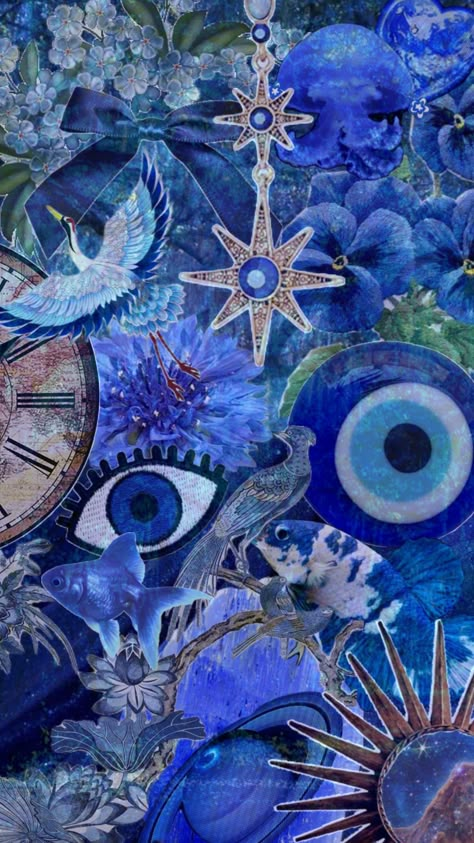 💙 #blue #vibes #wallpaper #art #evileye Blue Vibes Wallpaper, Blue Evil Eye Wallpaper Iphone, Spiritual Self Love, Wallpapers Tablet, Virgo Aesthetic, Color Energy, Blue Vibes, Mobile Case Cover, Eyes Wallpaper