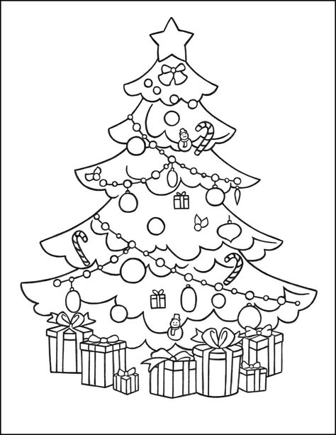 Christmas Tree Coloring, Tree Coloring, Christmas Tree Printable, Book Christmas Tree, Big Christmas Tree, Christmas Tree Images, Christmas Tree Pictures, Christmas Tree With Presents, Charlotte Rose