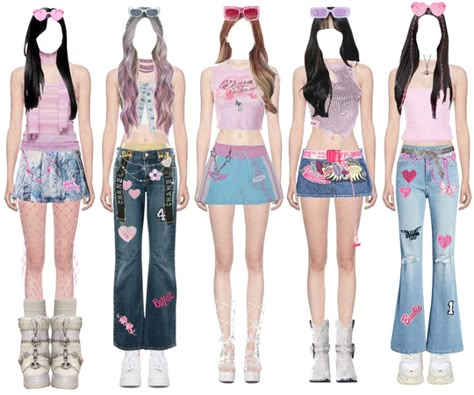 Newssera on ShopLook | The easiest way to find the perfect outfit Kpop 5 Members Outfit, Outfits Shifting, Dream Cabinet, Poppy Lissiman, Group Outfits, Korea Dress, Pop Clothing, Preformance Outfits, Stage Outfit