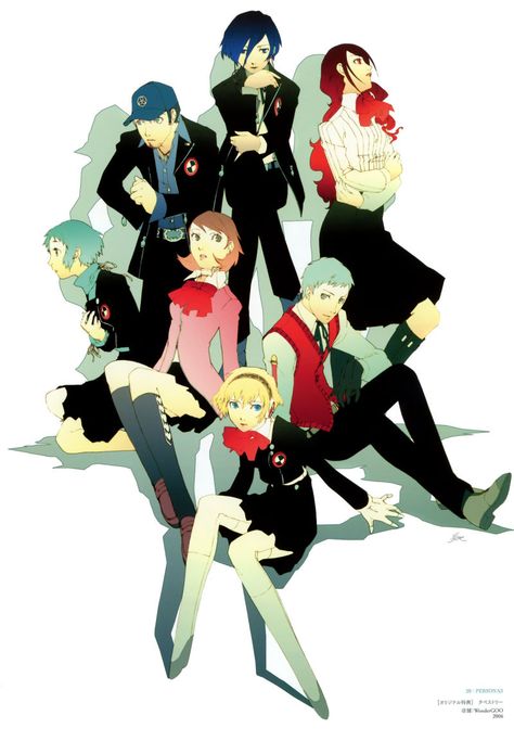 "S.E.E.S." Persona! The Art Of Shigenori Soejima Persona 3 Portable, Persona Q, Western Games, Shin Megami Tensei Persona, Akira Kurusu, Persona 3, Shin Megami Tensei, Persona 4, 5 Anime