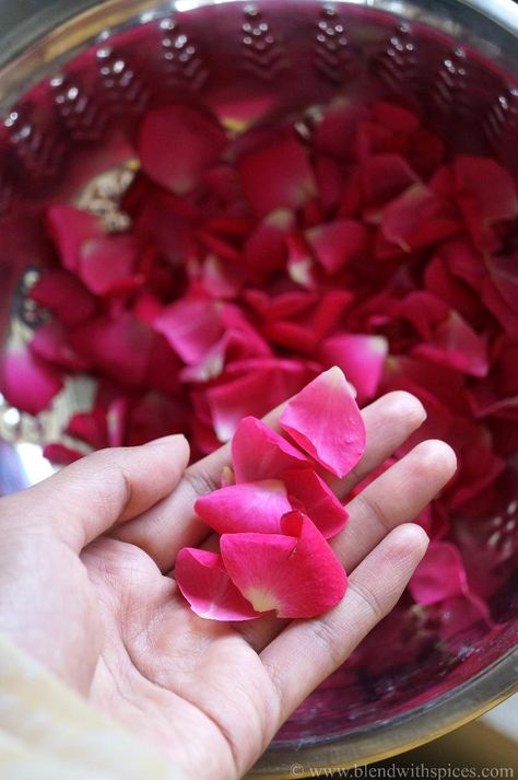 Gulkand Recipe - How to make Gulkand at home - Rose Petal Preserve Recipe | Indian Cuisine Gulkand Recipes, Gulkand Recipe, East Indian Food, Rose Petal Jam, Asian Sweets, Indian Rose, Fresh Rose Petals, Recipe Indian, Indian Sweet