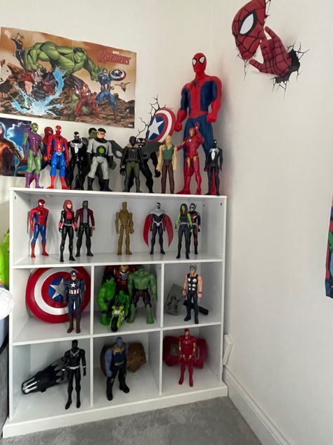 Marvel Toddler Room, Boys Bedroom Ideas Age 7, Avengers Kids Room, Marvel Boys Bedroom, Marvel Bedroom Decor, Super Hero Bedroom Decor, Avengers Bedroom, Marvel Room, Toddler Boy Room Decor