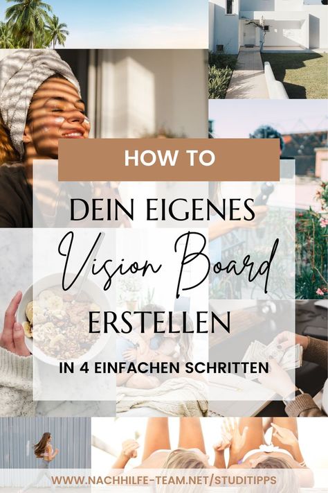 Du möchtest ein Vision Board erstellen, weißt aber nicht, wie du anfangen sollst? Hier erfährst du, wie du in nur 4 Schritten ganz einfach dein eigenes Vision Board erstellen kannst! Außerdem erhältst du eine kostenlose Vorlage zum Download sowie tolle Ideen und Inspirationen. Erfahre, wie erfolgreiche Unternehmer ihre Ziele manifestieren und wende es ganz einfach selbst an! Lifestyle Vision Board, Vision Board Diy, Vision Board Template, Digital Vision Board, Board Template, Mental Training, Instagram Inspo, Positive Mindset, Vision Board