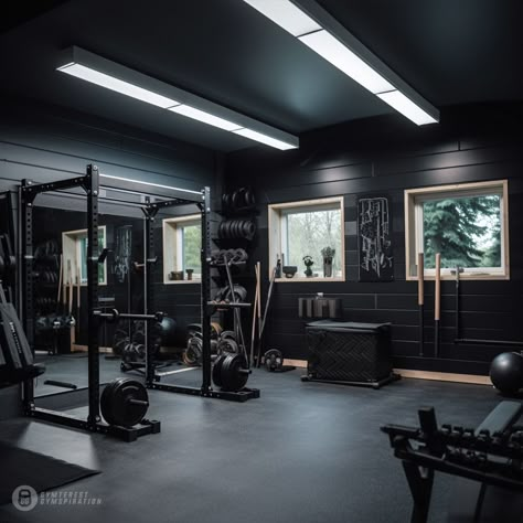 Commercial Gym Design, Modern Home Gym, Gym Basement, Home Gym Basement, Mini Home Gym, Garage Gym Ideas, Home Gym Inspiration, Gym Lighting, Small Home Gym