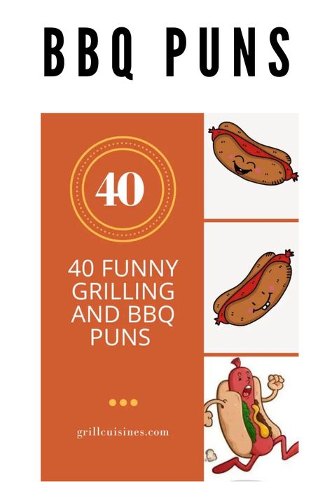 Grilling season is here and what better way to celebrate than with some pun-tastic jokes about all things BBQ! These funny BBQ puns are sure to add some humor to your next BBQ. #bbqpuns#bbqpunsfunny#bbqsmokerpuns Meat Puns, Bbq Jokes, Fathers Day Puns, Bbq Funny, Bbq Quotes, Bbq Shed, Meat Love, Bbq Pig, Barbecue Restaurant