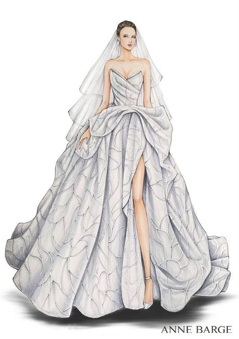 Bridal Wear Illustration, Custom Wedding Dress Sketch, Draw Dress, Fashion Illustration Shoes, Enaura Bridal, Wedding Dress Drawings, Draped Wedding Dress, Wedding Dress Illustrations, Wedding Dress Sketches