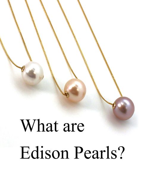 Edison Pearls are a ground-breaking achievement in the farmed pearl industry. Named after notable inventor Thomas Edison, who once proclaimed “there are two things Edison Pearl Necklace, Diamonds And Pearls, Trending Jewelry, Edison Pearls, Ground Breaking, Thomas Edison, Jewelry Trends, Pearl Jewelry, Freshwater Pearls