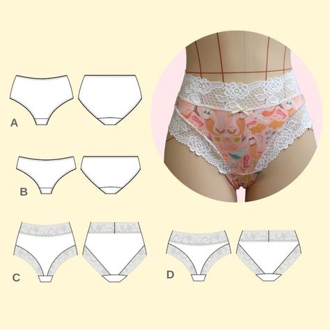 Stella – Sirena Elite Panty Sewing, Sewing Swimwear, Sewing Bras, Sewing Lingerie, Sewing Instructions, Make Your Own Clothes, Diy Sewing Clothes, Sewing Lessons, Fashion Sewing Pattern