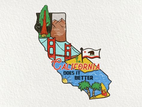 College Wall Art, College Walls, State Design, State Posters, Ipad Drawings, California Map, U.s. States, Sketches Easy, Bottle Painting