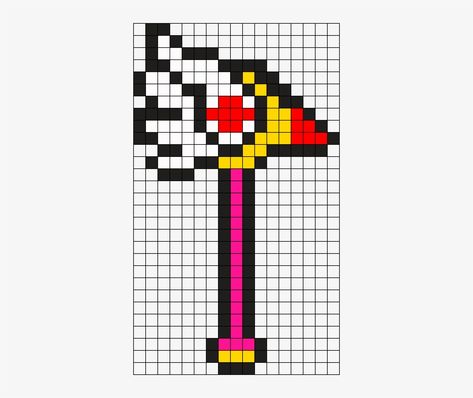 Sakura Cardcaptor Pixel Art Pattern Cardcaptor Sakura Pixel Art, Sakura Card Captor, Pixel Art Templates, Hama Beads Patterns, Sakura Card, Card Captor, Pixel Art Pattern, Fabric Yarn, Plastic Canvas Crafts