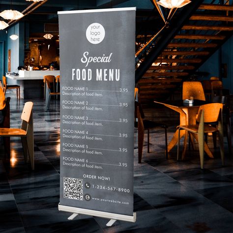 Restaurant Banner Design Ideas, Businesses Ideas, Indoor Banner, Turkish Restaurant, Food Business Ideas, Food Truck Business, Restaurant Branding Design, Restaurant Business, Food Menu Design