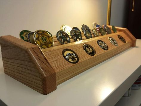 Diy Display Case, Military Coin Display, Display Case Ideas, Toy Car Collection, Antique Furniture Makeover, Convertible Desk, Coin Display Case, Oil Display, Minimalist Challenge