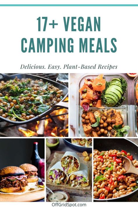 It seems a perfect match to eat plant-based vegan meals when you go on camping trips and live among the plants. Camping Vegetarian Meals, Vegetarian Camping Meals, Vegan Camping Meals, Camping Food Recipes, Hiking Recipes, Vegan Backpacking Food, Grillable Veggie Burger, Vegetarian Camping Recipes, Vegan Camping Food