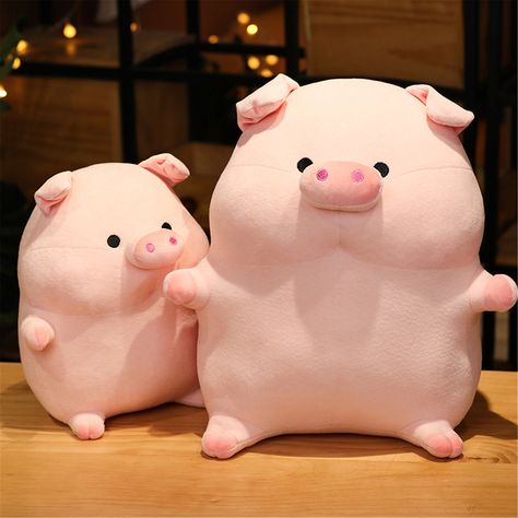 ❤ Dear customers, welcome to my independent shop LoveOnline! All the items are handmade and of high quality. We will do our best to make you happy! Please remember to stay safe! ❤ Size: 10in/25cm 13.5in/35cm ❤ This is the soft animal plush toy and is made especially for you. It is cute and nice as gifts for lover or children. Please note that all items may be a slight different from the pictures on the Internet because each all these cute toys are handmade by me. If you have any questions, pleas Pig Plushie, Pig Doll, Presents For Girlfriend, Kawaii Pig, Doll Cute, Cute Piggies, Soft Stuffed Animals, Cute Pillows, Plush Toy Dolls