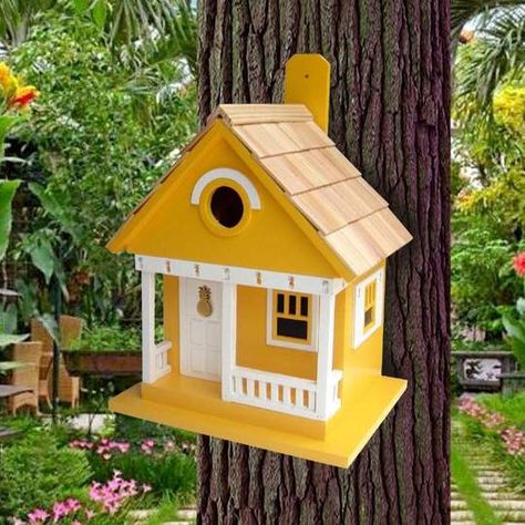 Constructed of kiln-dried exterior grade ply-board, laser cut out Pineapple motif and Pine Shingled Roof. 1.25” entry hole. Ventilation & Drainage holes and Removable back wall for easy clean-out

#gardening #gardenart #gardendecor #Birdhouses #birdhouse #gardening #gardenlover #gardenart Garden | Gardening | Garden Art | Garden Decor | Birdhouses Bee Birdhouse, Cottage Birdhouse, Window Trims, Birds Cage, Birdhouse Ideas, Homemade Bird Houses, Beautiful Birdhouses, Wooden Bird Houses, Unique Bird Houses