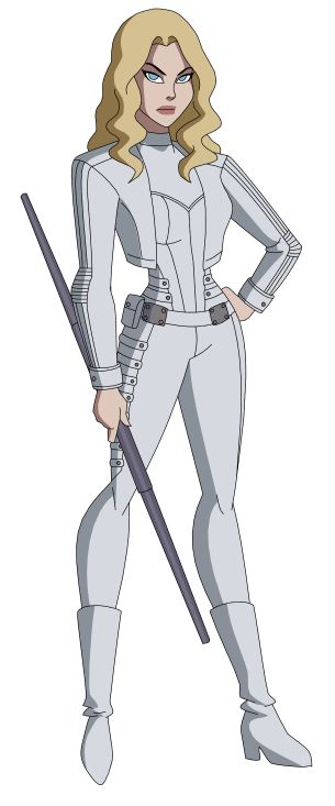 DCAU/CW: White Canary by AMTModollas White Hero Suit Female, Superhero Suit Design Female White, White Hero Costume Design, White Hero Suit, White Superhero Suit Female, White Superhero Suit, Superhero Outfits Design Female, White Canary Dc, Supergirl Series