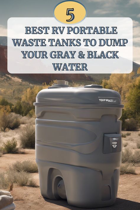 Embark on hassle-free adventures with our guide to the 5 Best RV Portable Waste Tanks! 🚐💧 Ever wondered how to make dumping your gray and black water as smooth as your journey? Click to discover the ultimate solutions and share your RVing hacks in the comments! How do you keep your travels clean and green?  #rvaccessories #rvessentials #rvcampingessentials Rv Portable Waste Tank Storage, Rving Hacks, Rv Living Organization, Rv Gear, Waste Tanks, Rv Adventure, Rv Storage, Rv Accessories, Septic Tank