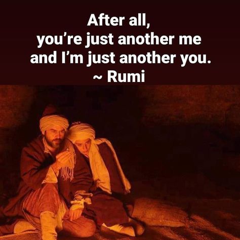 Rumi on Instagram: “After all, you’re just another me and I’m just another you. ~ Rumi  #rumi #shamstabrizi #lovely #love #live #mewlana_jalaluddin_rumi” Forty Rules Of Love, Rumi Poetry, Energy Consciousness, Jalaluddin Rumi, Rumi Love Quotes, Rumi Love, Quirky Illustration, Rumi Quotes, Beautiful Words Of Love