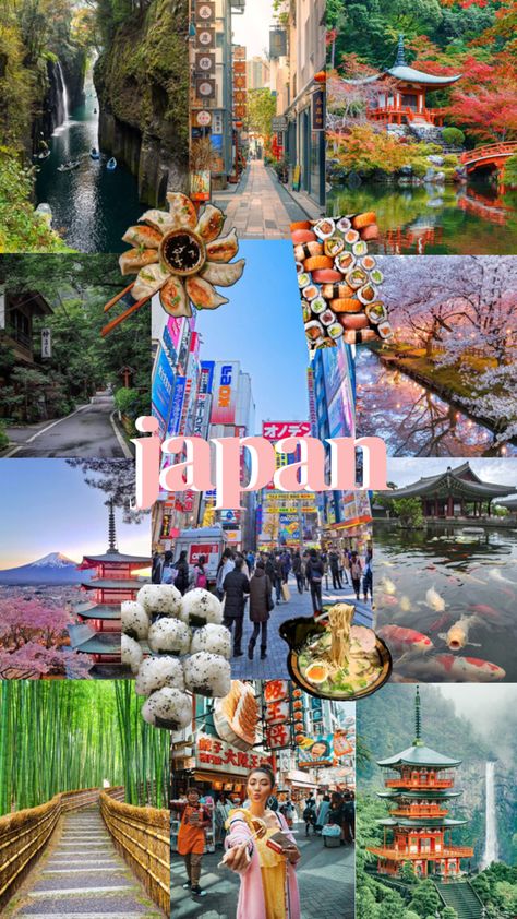 Summer Japan, Travel Collage, Traveling Teacher, Holiday Travel Destinations, Japan Vacation, Travel Inspiration Destinations, Cute Flower Wallpapers, Japan Aesthetic, Countries To Visit