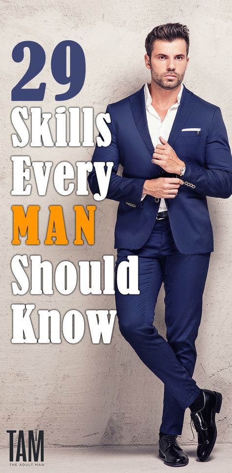 There are certain skills which elevate your overall attractiveness as a man. Discover the 29 skills every man should know before his 30th Birthday. READ MORE #manlyskills #manliness #selfdevelopment His 30th Birthday, How To Have Style, Gentlemens Guide, Sunglasses Outfit, Successful Men, Chakra Beads, Mens Lifestyle, Men Style Tips, Bracelet Ideas