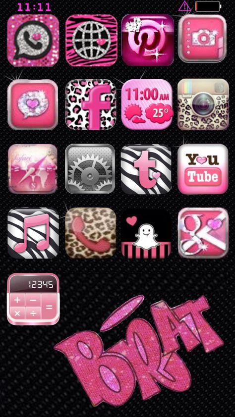 Bratz Phone Theme, Mcbling Phone Layout, Bratz Backgrounds, Bratz Phone, Mcbling Wallpaper, Pink Y2k Wallpaper, Bratz Wallpaper, Purple Butterfly Wallpaper, Phone Lock Screen Wallpaper