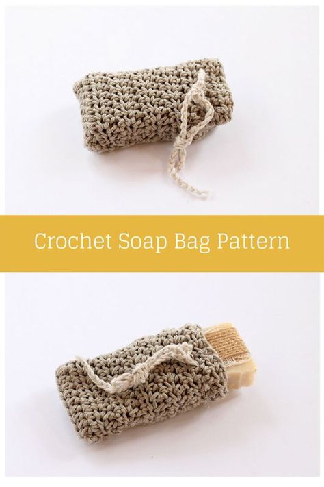 Crochet Soap Holder Pattern | Free Knitting Patterns | Handy Little Me Bijou Lab, Crochet Soap Bag, Scrubby Yarn Crochet, Crochet Holder, Crochet Washcloth Pattern, Scrap Yarn Crochet, Scrubby Yarn, Crochet Scrubbies, Face Scrubbies