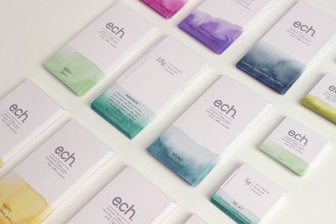 Watercolor Packaging, Watercolor Branding, Chocolate Packaging Design, Watercolor Business Cards, Luxury Packaging Design, Handmade Chocolates, Cool Business Cards, Soap Packaging, Chocolate Packaging