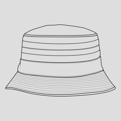 Hat Cartoon Drawing, Hat Outline, Accessories Design Sketch, Flower Coloring Sheets, Hat Drawing, Hat Cartoon, Hat Vector, Fashion Drawing Tutorial, Outline Drawing