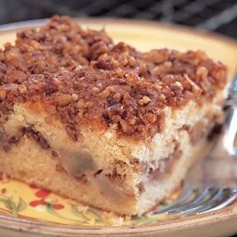 Pear Coffee Cake, Apple Crumb Cake Recipe, Apple Crumb Cakes, Apple Crumb, Sour Cream Coffee Cake, Sour Cream Cake, Stonewall Kitchen, Pecan Recipes, Crunchy Pecans